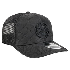 Denver Nuggets Quilted 9SEVENTY Trucker Adjustable Hat for sale Black | New Era discount