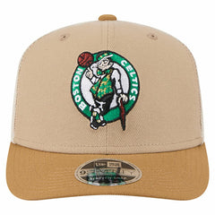 Boston Celtics Two-Tone 9SEVENTY Adjustable Trucker Hat Tan/Light Brown | New Era online