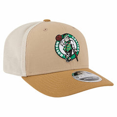 Boston Celtics Two-Tone 9SEVENTY Adjustable Trucker Hat Tan/Light Brown | New Era online