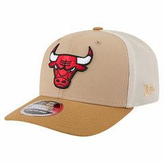 Chicago Bulls Two-Tone 9SEVENTY Adjustable Trucker Hat Tan/Light Brown | New Era online