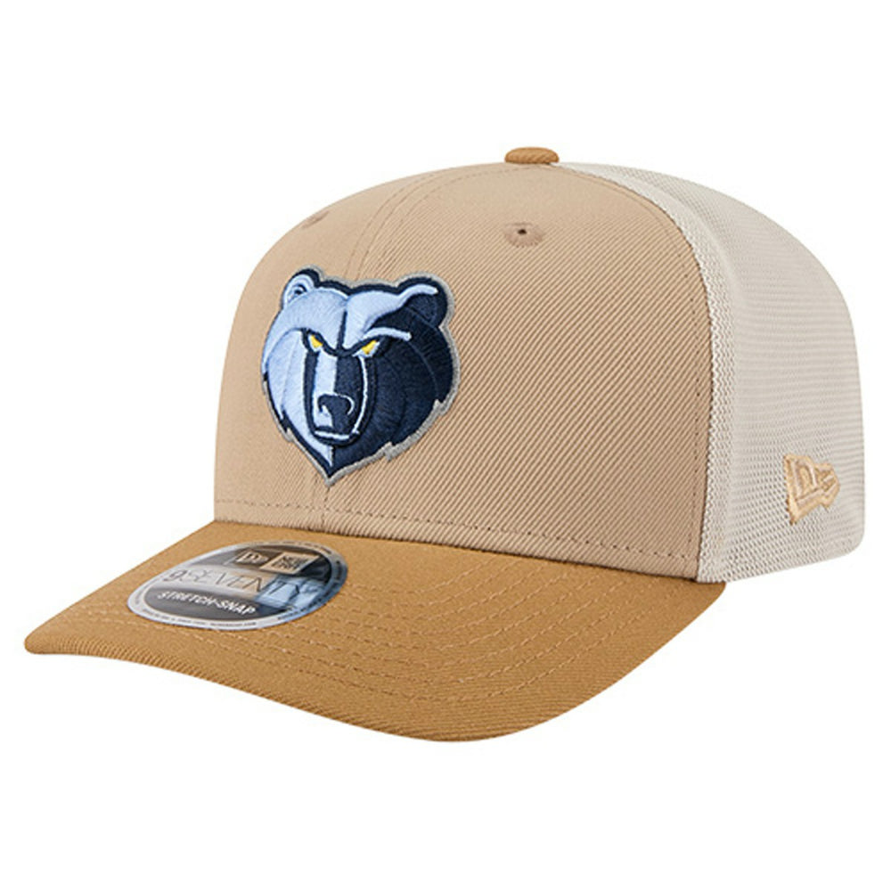 Memphis Grizzlies Two-Tone 9SEVENTY Adjustable Trucker Hat Tan/Light Brown | New Era online