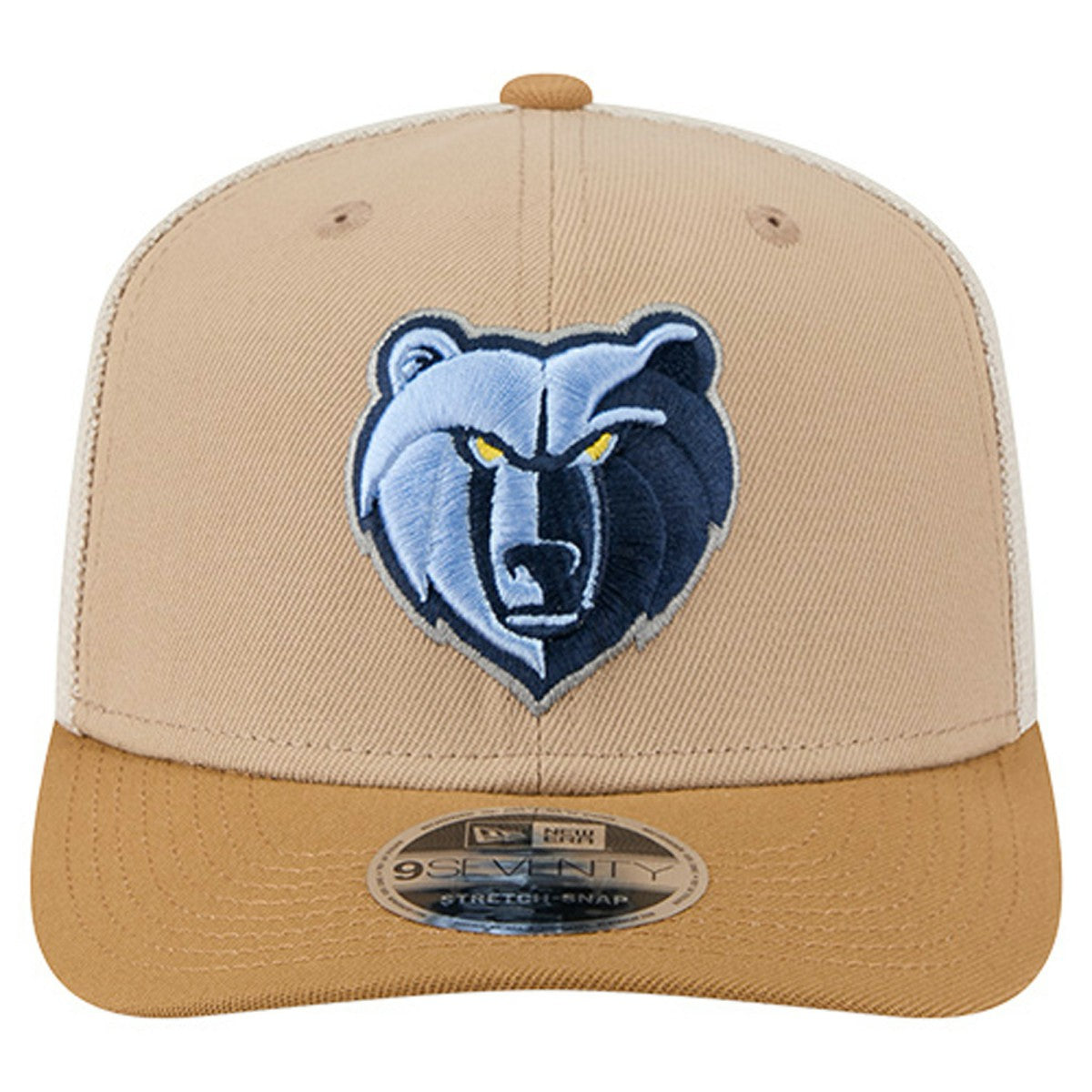 Memphis Grizzlies Two-Tone 9SEVENTY Adjustable Trucker Hat Tan/Light Brown | New Era online