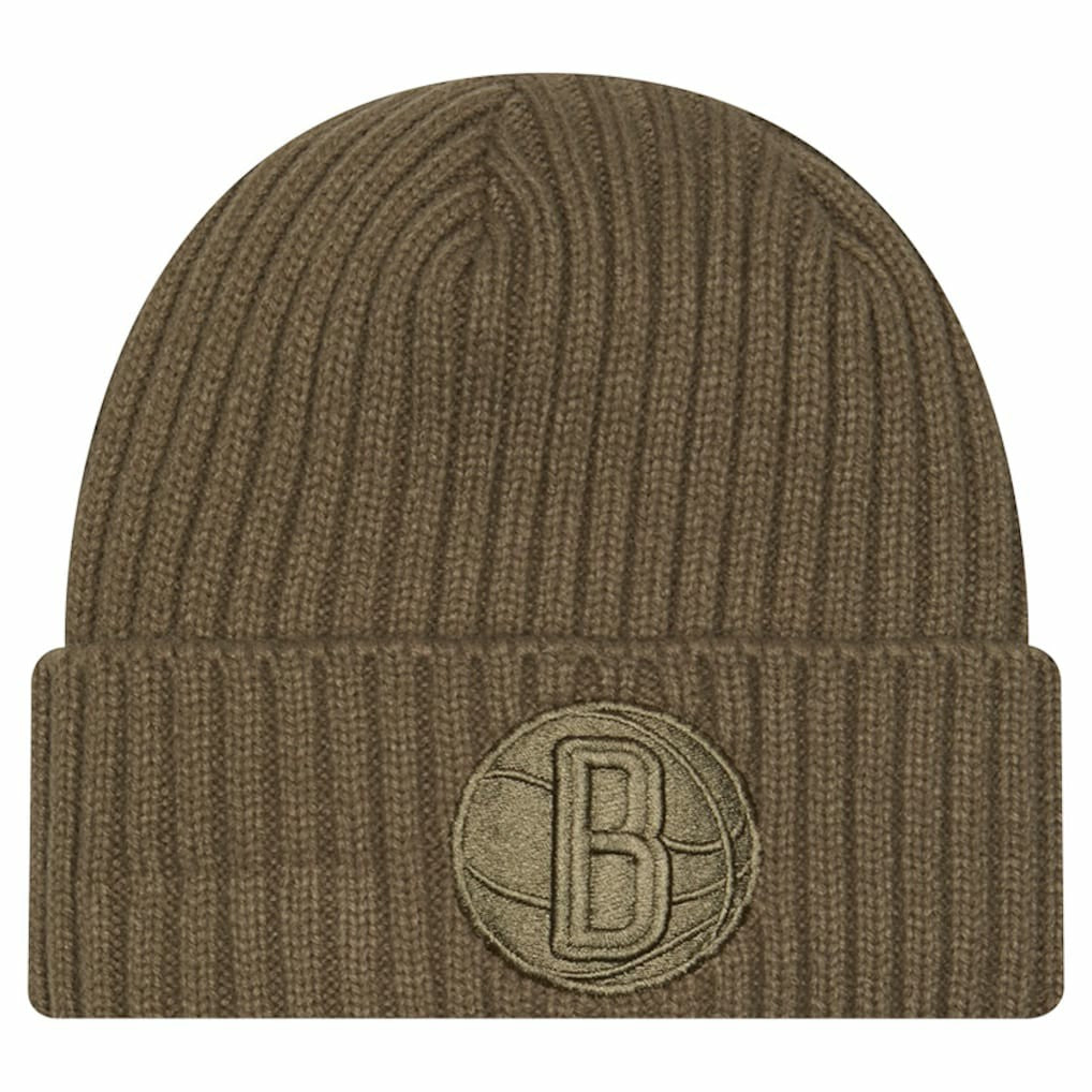 Brooklyn Nets Color Pack Cuffed Knit Hat Olive | New Era