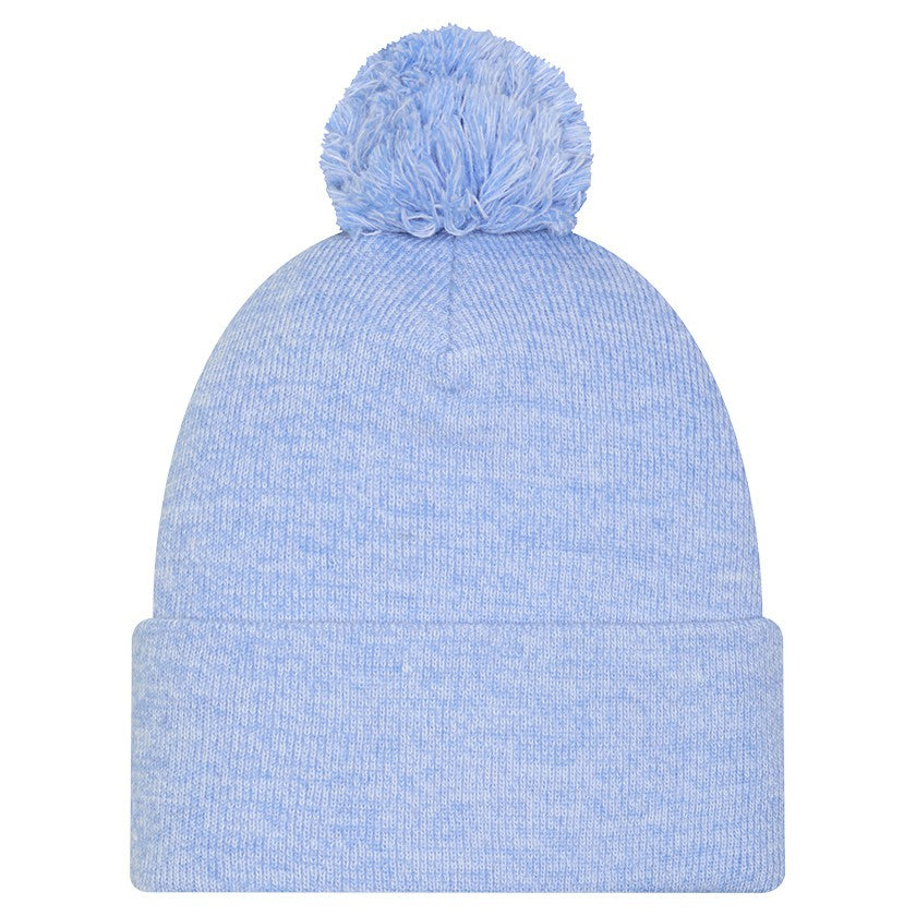 Memphis Grizzlies Marled Cuffed Knit Hat with Pom Light Blue | New Era discount