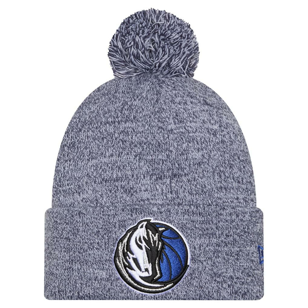 Dallas Mavericks Marled Cuffed Knit Hat with Pom for sale Navy | New Era
