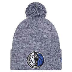Dallas Mavericks Marled Cuffed Knit Hat with Pom for sale Navy | New Era