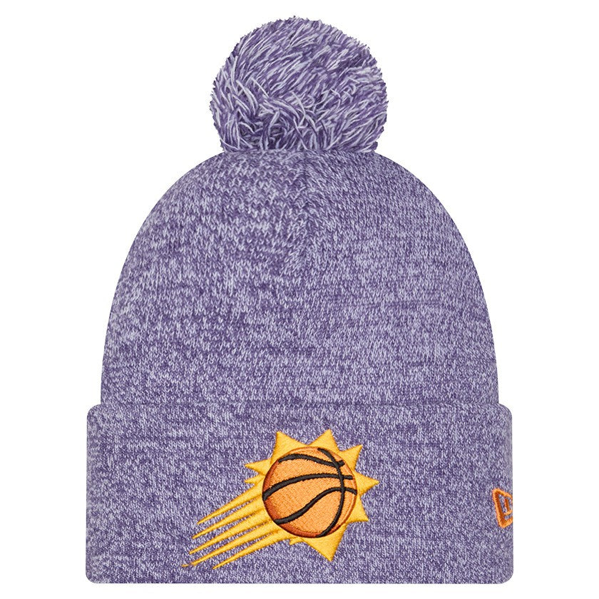 Phoenix Suns Marled Cuffed Knit Hat with Pom Purple | New Era for sale