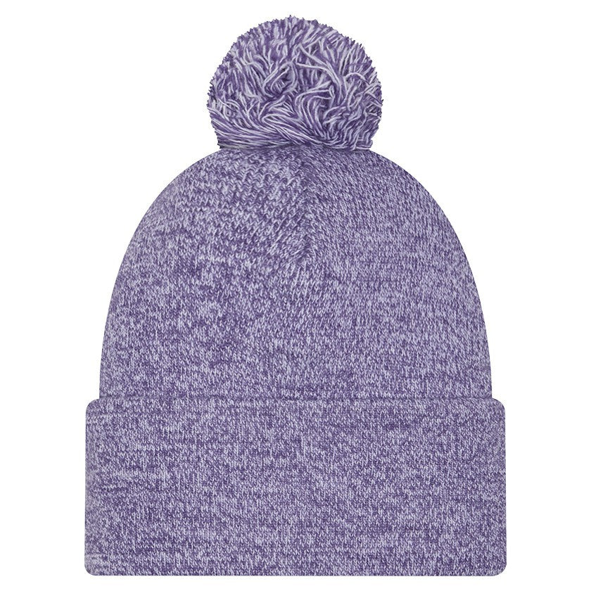 Phoenix Suns Marled Cuffed Knit Hat with Pom Purple | New Era for sale