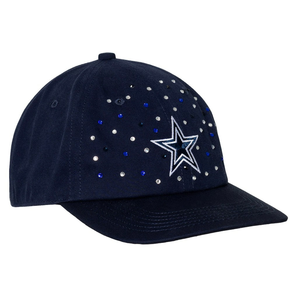 Dallas Cowboys The Wild Collective Women's Jeweled Adjustable Hat Navy