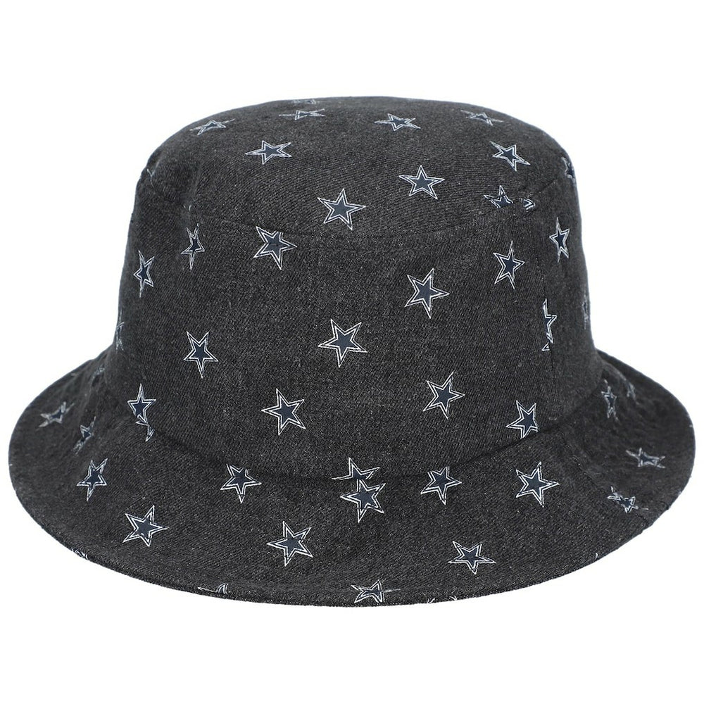 Dallas Cowboys The Wild Collective Women's Denim Bucket Hat Black