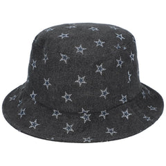 Dallas Cowboys The Wild Collective Women's Denim Bucket Hat Black