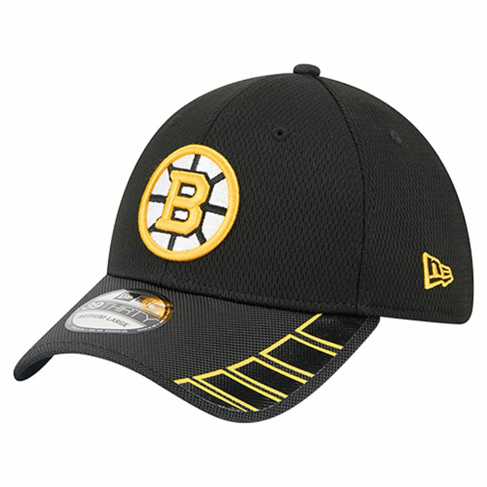 Boston Bruins New Era Visor Hit 39THIRTY Flex Hat - Black - NHL 202715395