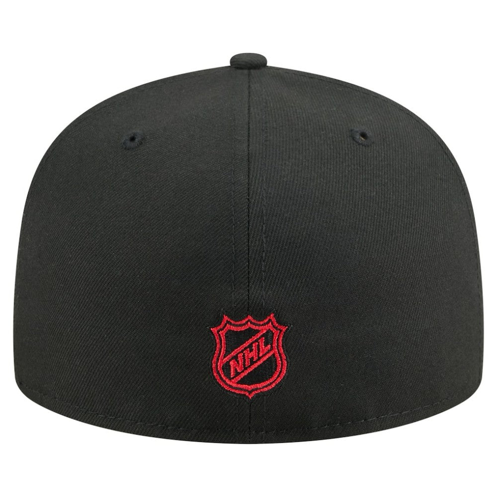 Chicago Blackhawks New Era Oversized Vintage Arch 59Fifty Fitted Hat - Black - NHL 202715404
