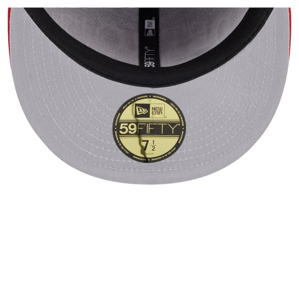 Detroit Red Wings New Era Oversized Vintage Arch 59Fifty Fitted Hat - Red - NHL 202715407