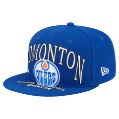 Edmonton Oilers New Era Oversized Vintage Arch 59Fifty Fitted Hat - Royal - NHL 202715408