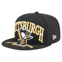 Pittsburgh Penguins New Era Oversized Vintage Arch 59Fifty Fitted Hat - Black - NHL 202715409