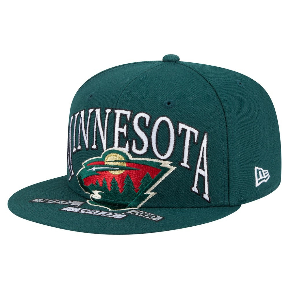 Minnesota Wild New Era Oversized Vintage Arch 59Fifty Fitted Hat - Green - NHL 202715411
