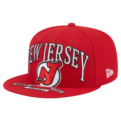New Jersey Devils New Era Oversized Vintage Arch 59Fifty Fitted Hat - Red - NHL 202715412