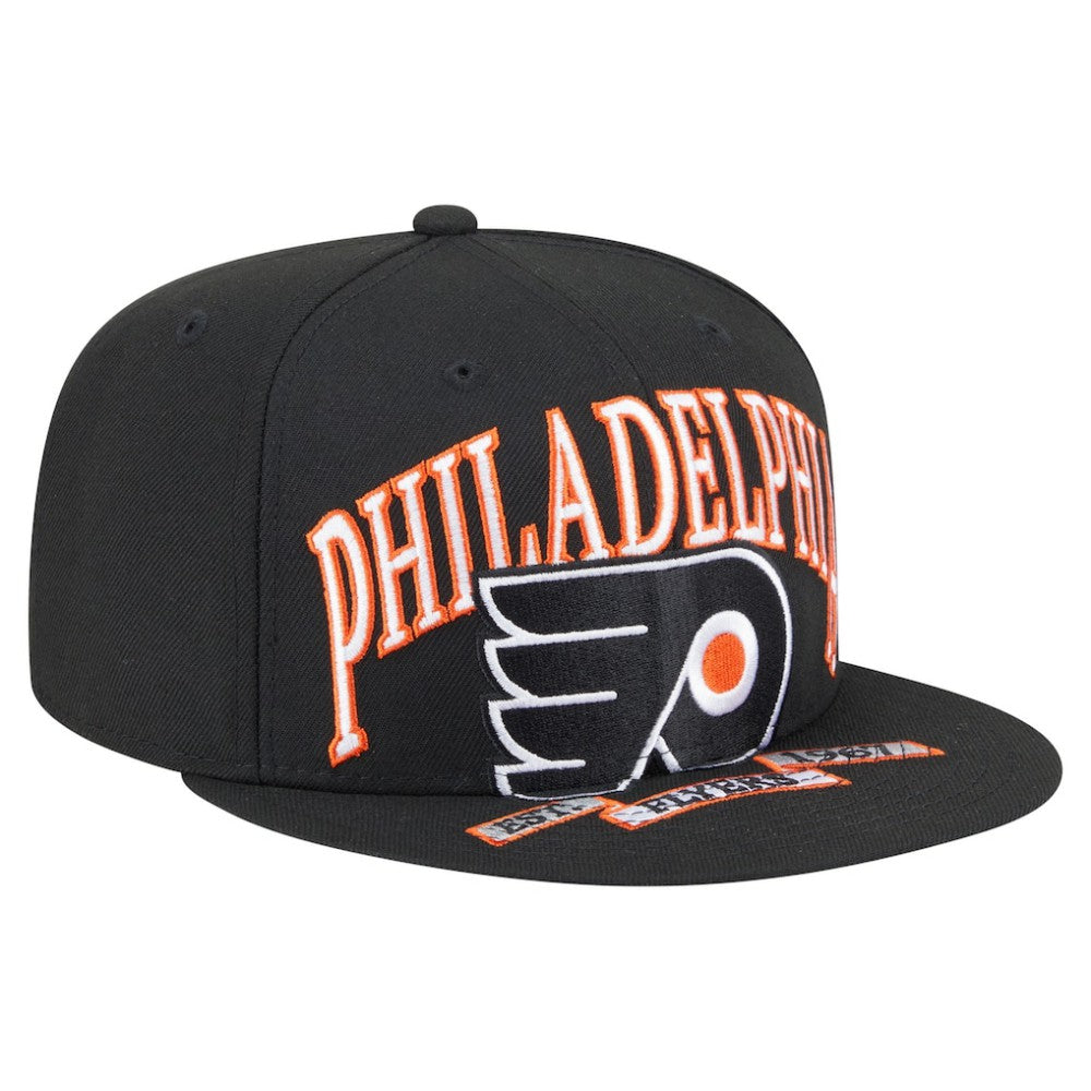 Philadelphia Flyers New Era Oversized Vintage Arch 59Fifty Fitted Hat - Black - NHL 202715414