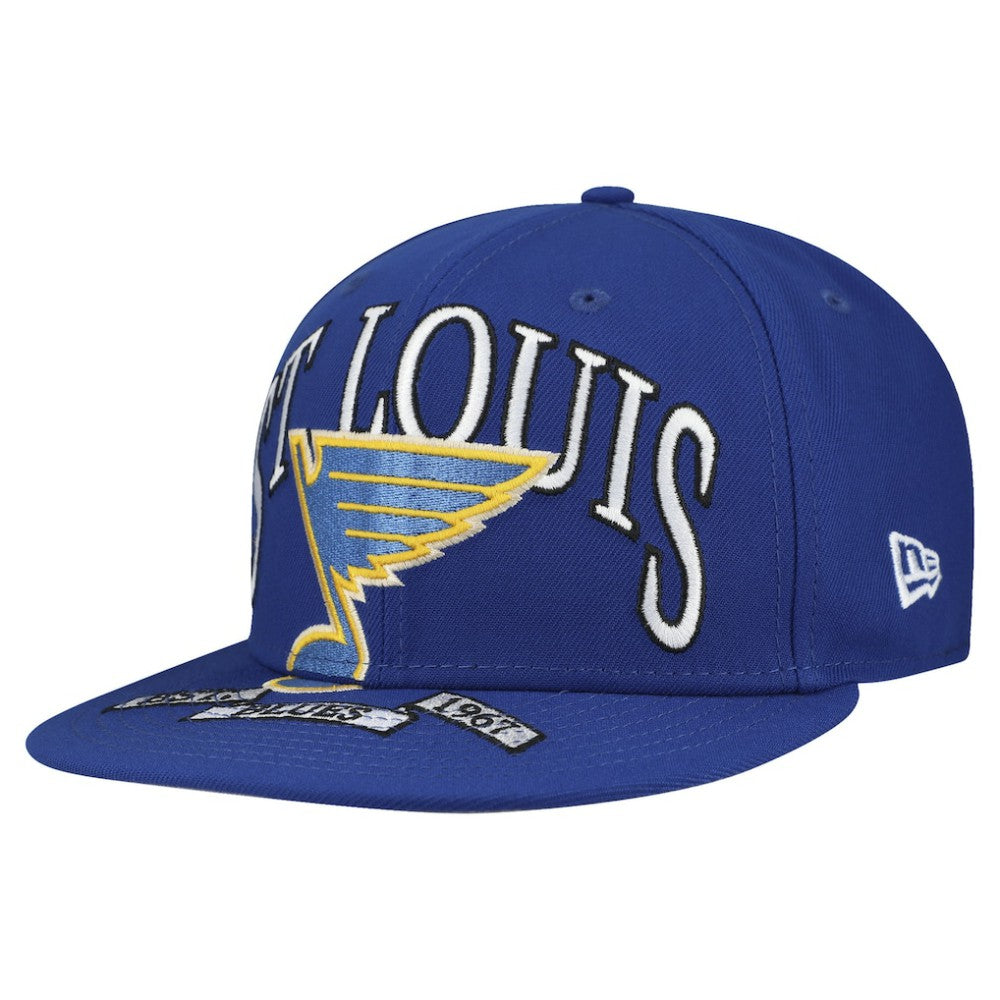 St. Louis Blues New Era Oversized Vintage Arch 59Fifty Fitted Hat - Blue - NHL 202715415