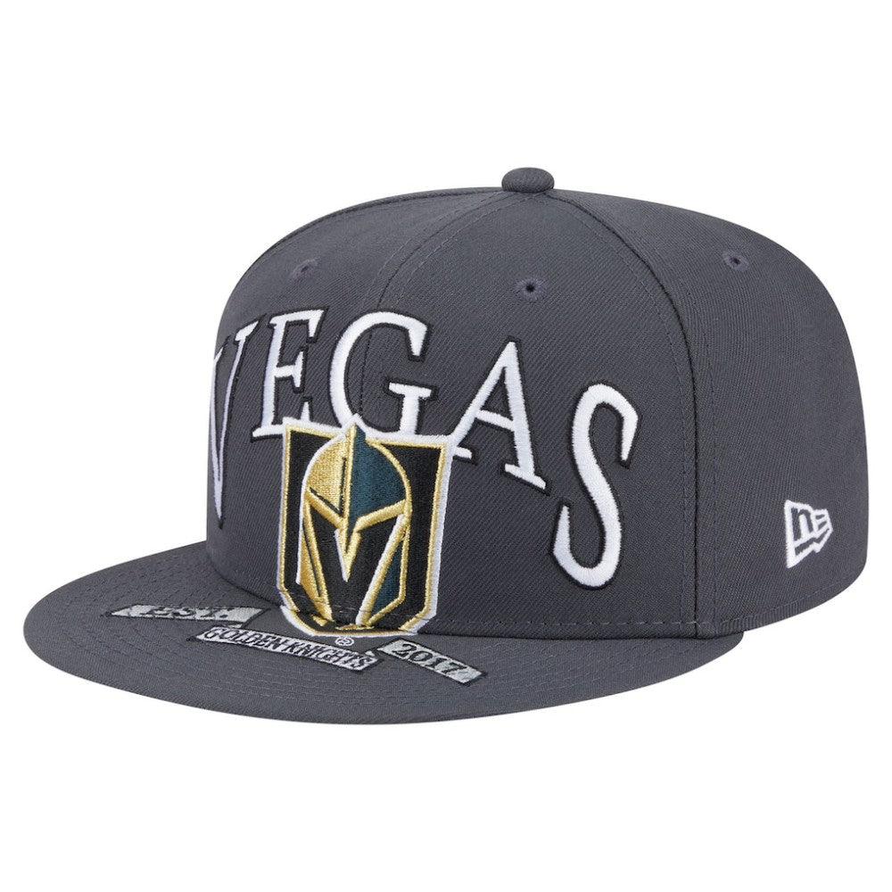 Vegas Golden Knights New Era Oversized Vintage Arch 59Fifty Fitted Hat - Gray - NHL 202715418
