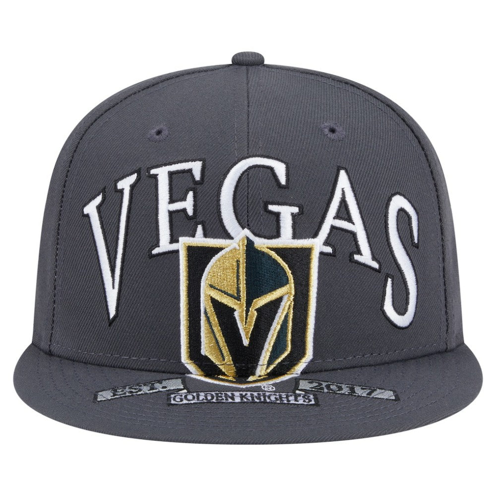 Vegas Golden Knights New Era Oversized Vintage Arch 59Fifty Fitted Hat - Gray - NHL 202715418