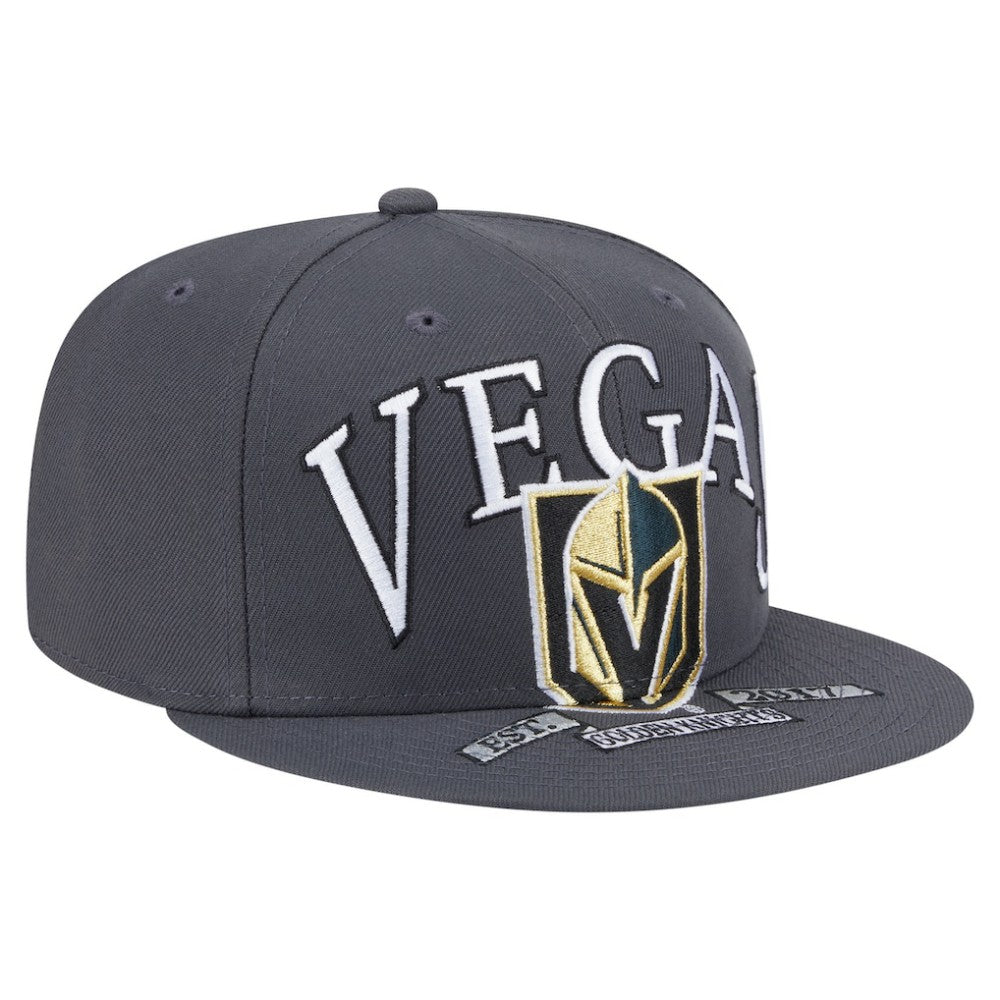 Vegas Golden Knights New Era Oversized Vintage Arch 59Fifty Fitted Hat - Gray - NHL 202715418