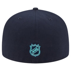 Seattle Kraken New Era Oversized Vintage Arch 59Fifty Fitted Hat - Deep Sea Blue - NHL 202715419