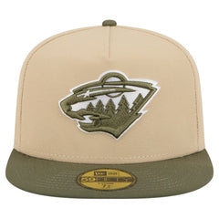 Minnesota Wild New Era Color Pack Two-Tone 59FIFTY A-Frame Fitted Hat - Tan/Olive - NHL 202715422