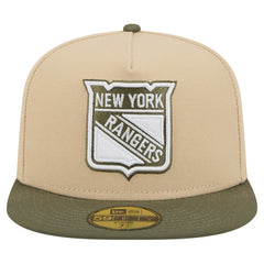 New York Rangers New Era Color Pack Two-Tone 59FIFTY A-Frame Fitted Hat - Tan/Olive - NHL 202715425