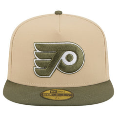 Philadelphia Flyers New Era Color Pack Two-Tone 59FIFTY A-Frame Fitted Hat - Tan/Olive - NHL 202715426