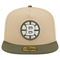 Boston Bruins New Era Color Pack Two-Tone 59FIFTY A-Frame Fitted Hat - Tan/Olive - NHL 202715428