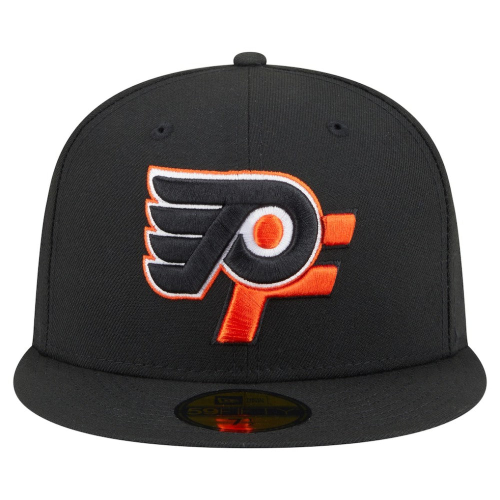 Philadelphia Flyers New Era Deceptor 59FIFTY Fitted Hat - Black - NHL 202715445