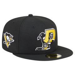 Pittsburgh Penguins New Era Deceptor 59FIFTY Fitted Hat - Black - NHL 202715446