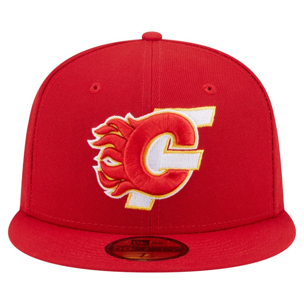 Calgary Flames New Era Deceptor 59FIFTY Fitted Hat - Red - NHL 202715463