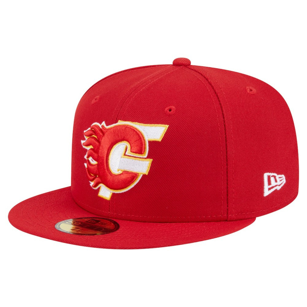 Calgary Flames New Era Deceptor 59FIFTY Fitted Hat - Red - NHL 202715463