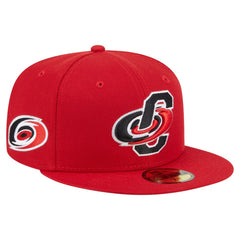 Carolina Hurricanes New Era Deceptor 59FIFTY Fitted Hat - Red - NHL 202715467