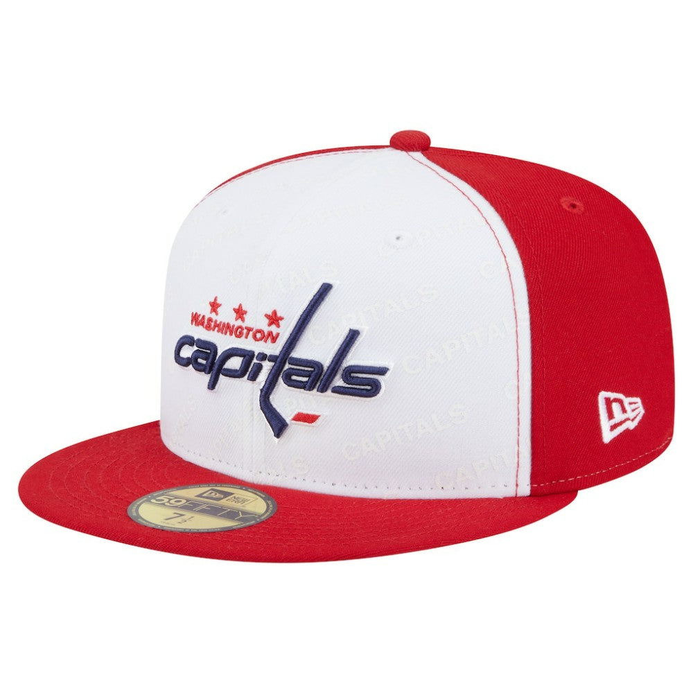Washington Capitals New Era Repeat Two-Tone 59FIFTY Fitted Hat - White/Red - NHL 202715470