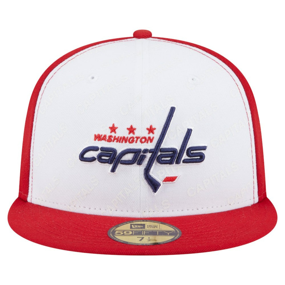 Washington Capitals New Era Repeat Two-Tone 59FIFTY Fitted Hat - White/Red - NHL 202715470