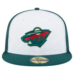 Minnesota Wild New Era Repeat Two-Tone 59FIFTY Fitted Hat - White/Green - NHL 202715471