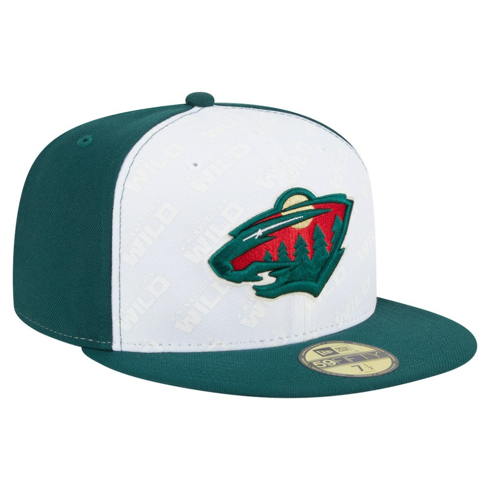 Minnesota Wild New Era Repeat Two-Tone 59FIFTY Fitted Hat - White/Green - NHL 202715471