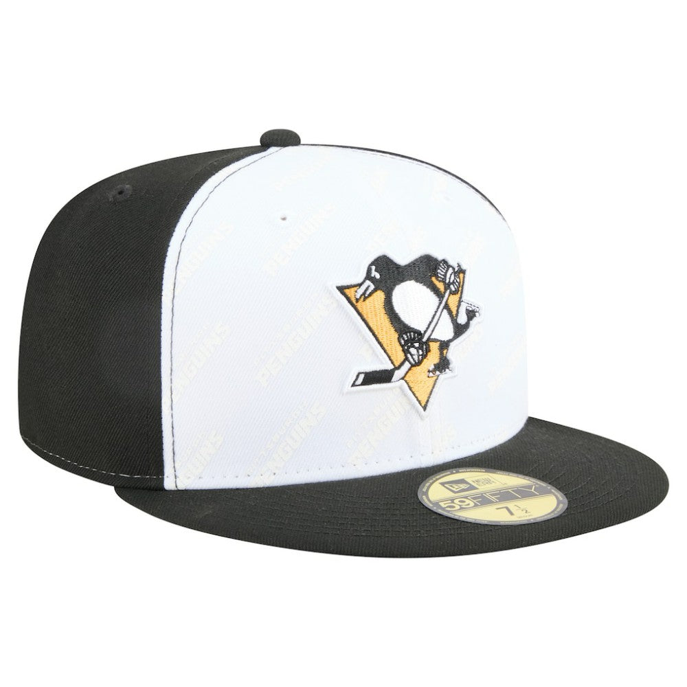 Pittsburgh Penguins New Era Repeat Two-Tone 59FIFTY Fitted Hat - White/Black - NHL 202715472