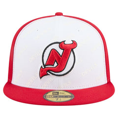 New Jersey Devils New Era Repeat Two-Tone 59FIFTY Fitted Hat - White/Red - NHL 202715478