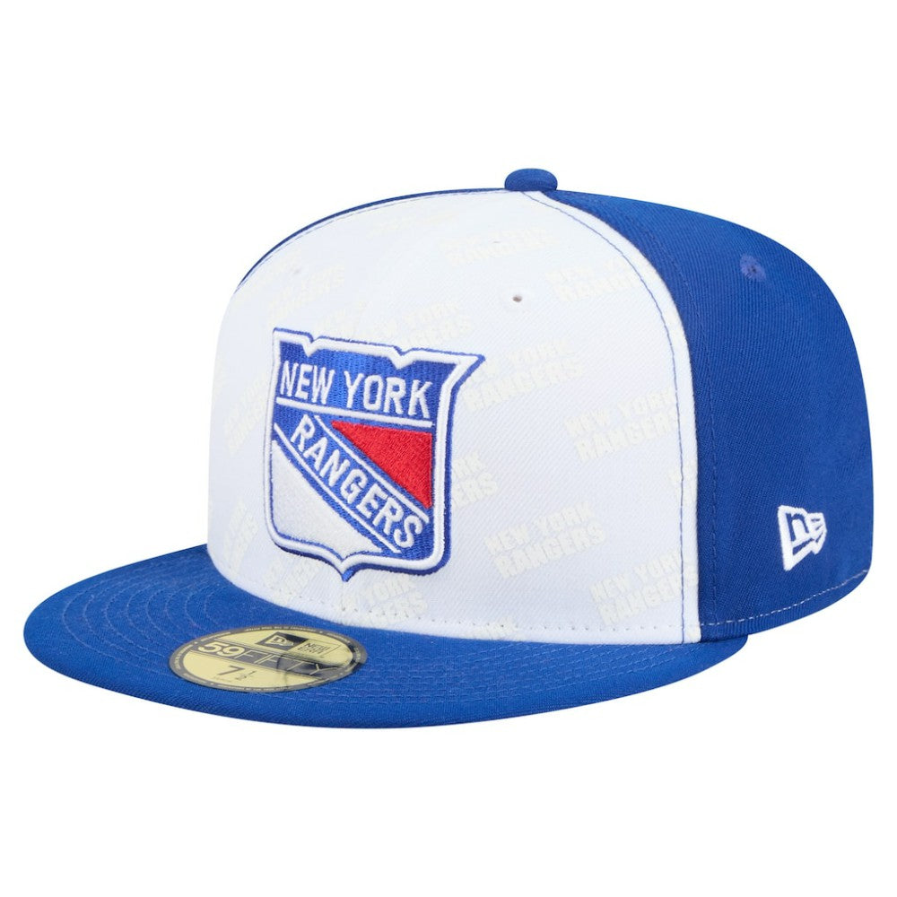 New York Rangers New Era Repeat Two-Tone 59FIFTY Fitted Hat - White/Blue - NHL 202715482