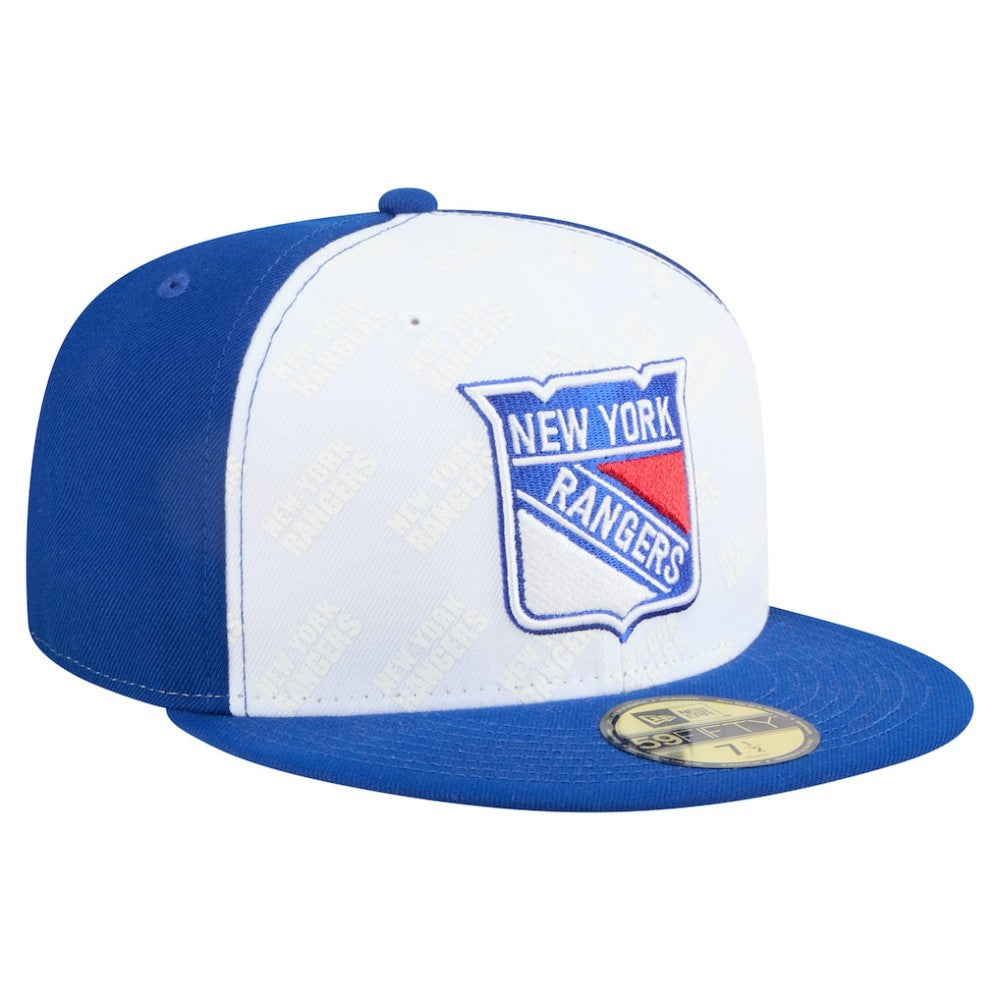 New York Rangers New Era Repeat Two-Tone 59FIFTY Fitted Hat - White/Blue - NHL 202715482