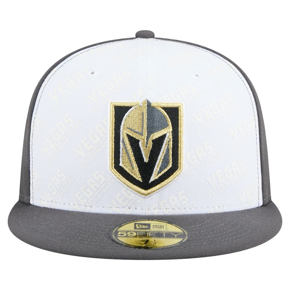 Vegas Golden Knights New Era Repeat Two-Tone 59FIFTY Fitted Hat - White/Gray - NHL 202715485
