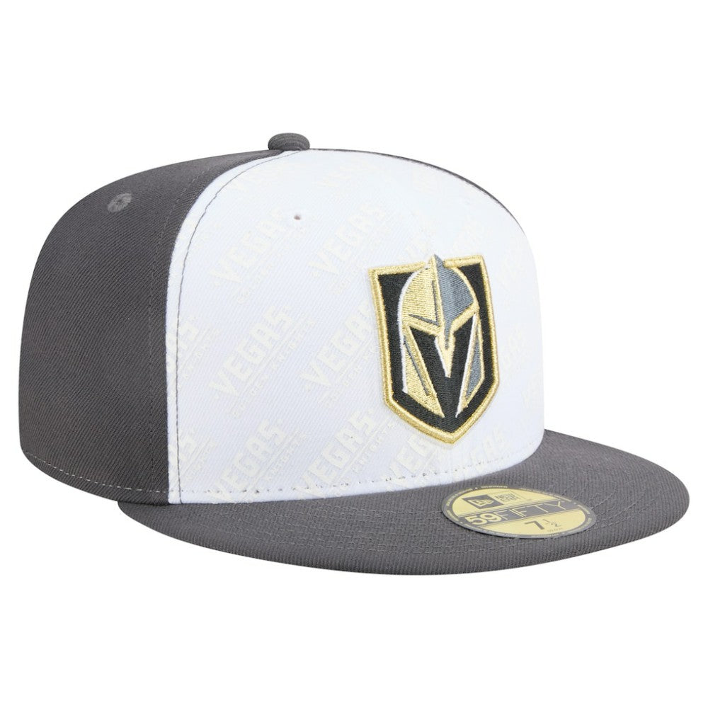 Vegas Golden Knights New Era Repeat Two-Tone 59FIFTY Fitted Hat - White/Gray - NHL 202715485