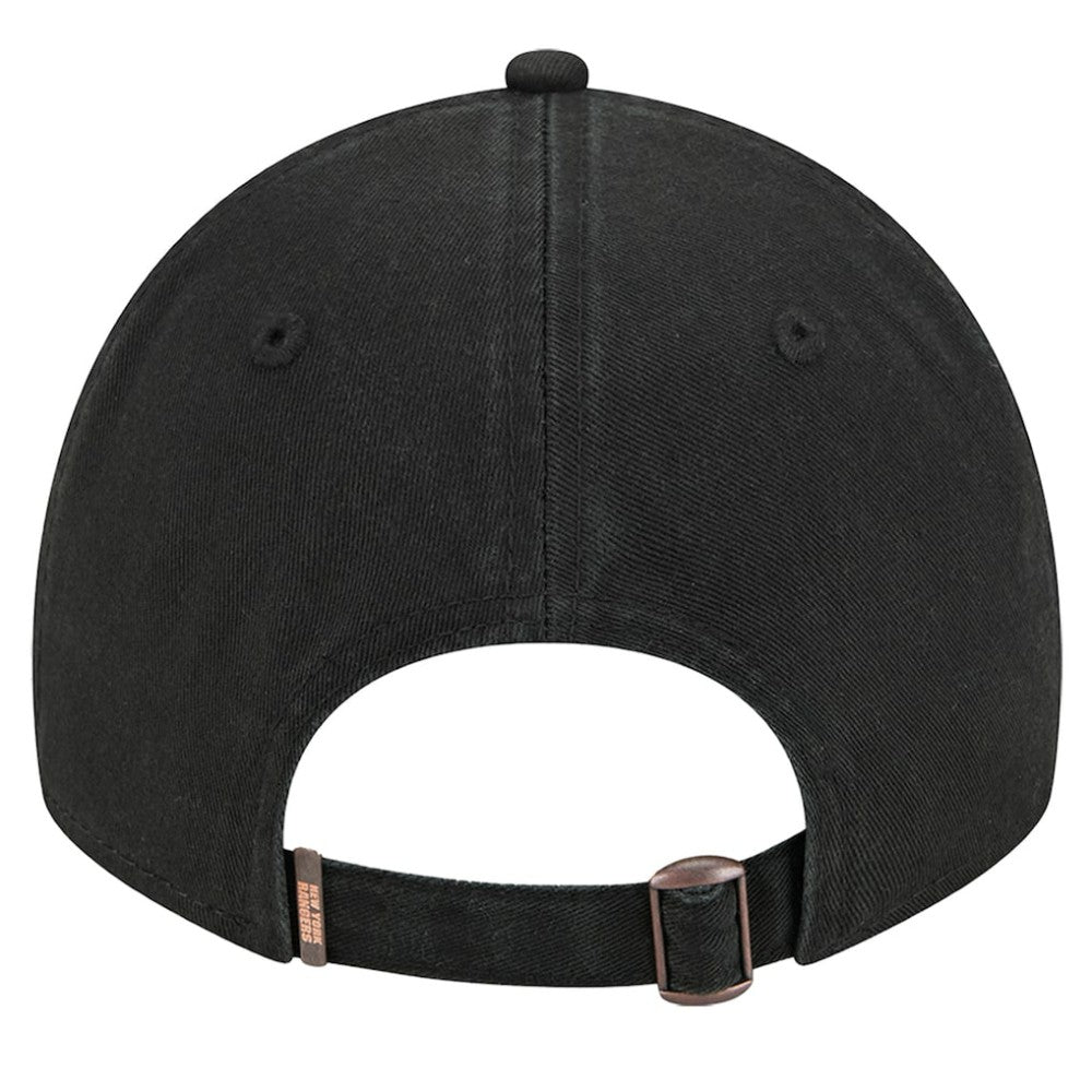 New York Rangers New Era Stamp Fabric Applique 9TWENTY Adjustable Hat - Black - NHL 202715517