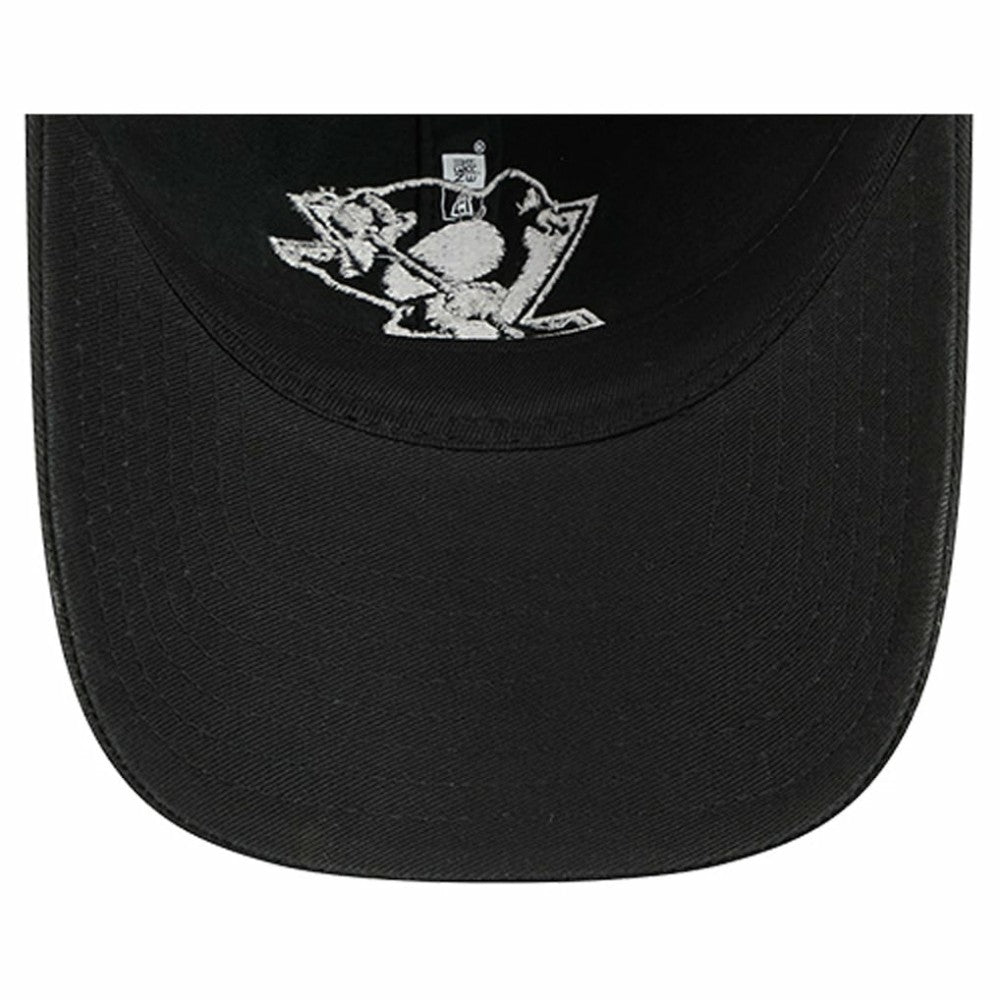 Pittsburgh Penguins New Era Stamp Fabric Applique 9TWENTY Adjustable Hat - Black - NHL 202715519