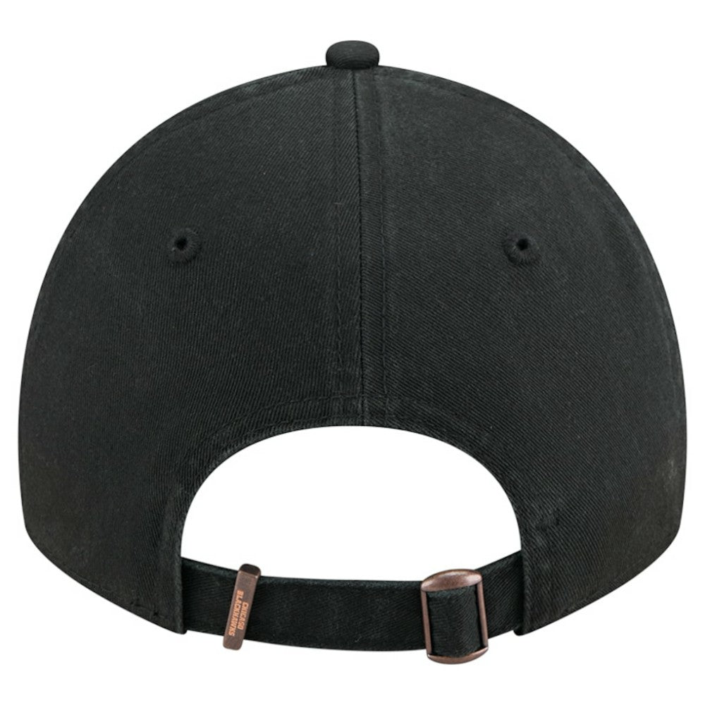 Chicago Blackhawks New Era Stamp Fabric Applique 9TWENTY Adjustable Hat - Black - NHL 202715523